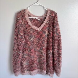 ⭐️⭐️💫Lauren Conrad multi colored fuzzy soft sweater size XL
